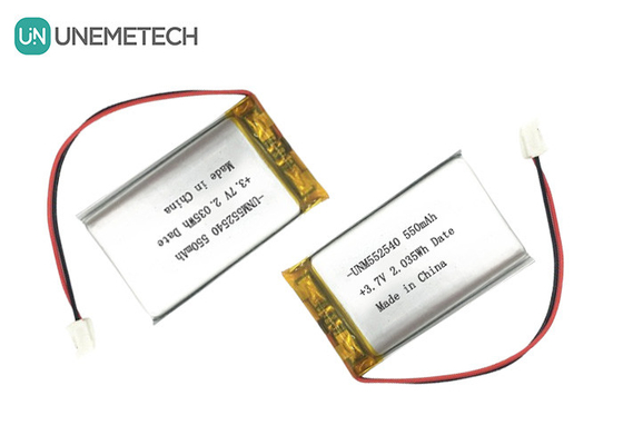 552540 프리즘 실버 리포 배터리 3.7V 550mAh PET 추적기