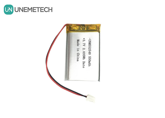 552540 프리즘 실버 리포 배터리 3.7V 550mAh PET 추적기