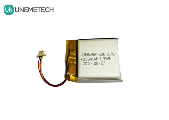 4.2V 350mAh 사용자 정의 리?? 이온 폴리머 배터리 562526 1.0C 디지털 제품에 대한 방출
