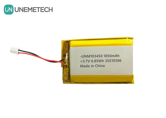 103450 3.7V 1850mAh 재충전 가능한 리포 배터리 IEC62133 UN38.3 MSDS 승인 리?? 폴리머 배터리