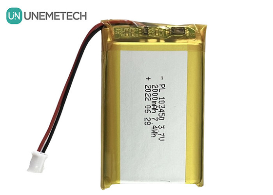 3.7V 2000mAh 재충전 가능한 리?? 폴리머 배터리 103450 전기 유방 펌프 용량