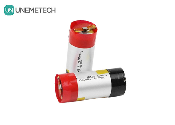 3A 배열 실린더 폴리머 리?? 이온 배터리 18400 3.7v 1100mah 리포 배터리