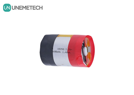 18250 630mAh 3.7V 실린더 리오온 폴리머 배터리 5A 플러스 배전 전류