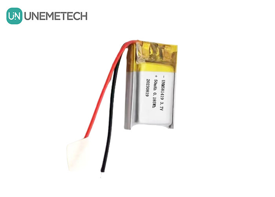 초소형 3.7v 50mah 리포 배터리 15C 고 방출률 리?? 이온 배터리 581419