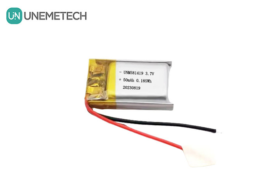 초소형 3.7v 50mah 리포 배터리 15C 고 방출률 리?? 이온 배터리 581419