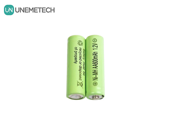 긴 주기 수명 NiMH AA 1.2V 600mAh 재충전 배터리 AA600 장난감용