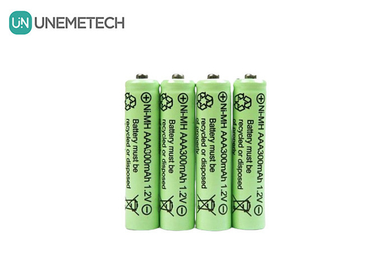 Ni-MH AAA 배터리 1.2V 300mAh 태양광 조명 및 리모컨용 재충전 배터리