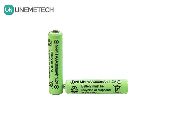 Ni-MH AAA 배터리 1.2V 300mAh 태양광 조명 및 리모컨용 재충전 배터리