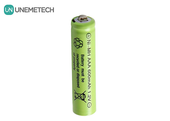 AAA 1.2V 600mAh 재충전 NiMH 배터리 AAA600 전자 장난감용