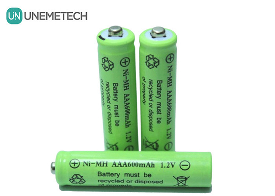 AAA 1.2V 600mAh 재충전 NiMH 배터리 AAA600 전자 장난감용