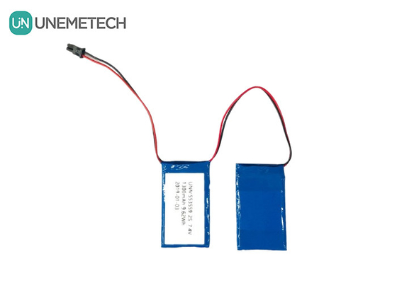 2C 높은 방출율 리포 배터리 팩 553559 7.4V 1300mAh 2S 인공 팔다리를 위해