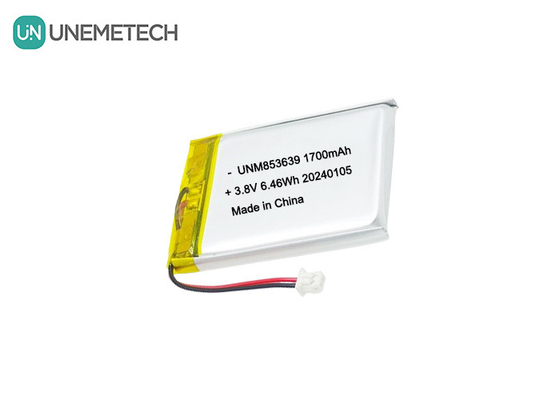 853639 4.35V 1700mAh 폴리머 리온 배터리 고전압