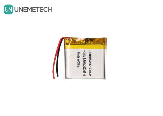 4.35V 고전압 리포 배터리 754335 3.8V 1500mAh 재충전 가능한 폴리머 리?? 배터리