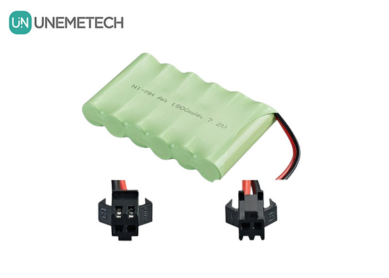 7.2V NiMH 배터리 팩 1800mAh 리모컨 제어 차량용 니켈 금속 하이드 배터리