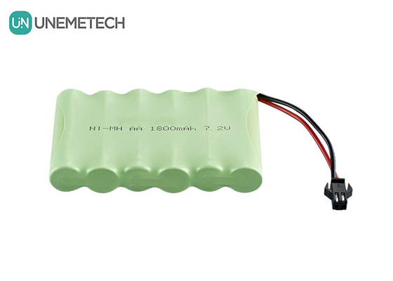 7.2V NiMH 배터리 팩 1800mAh 리모컨 제어 차량용 니켈 금속 하이드 배터리