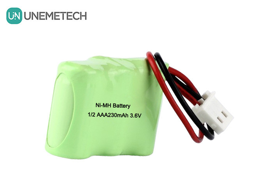 1/2AAA NiMH 재충전 배터리 팩 3.6V 230mAh 컬럼 재충전 배터리 팩