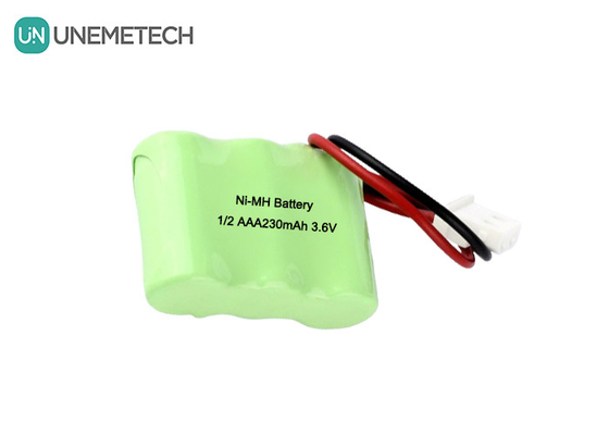 1/2AAA NiMH 재충전 배터리 팩 3.6V 230mAh 컬럼 재충전 배터리 팩