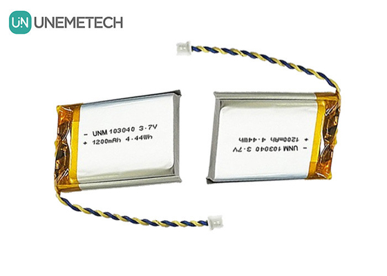 3.7V 리 폴리머 배터리 103040 1200 mAh 의료기기 및 LED 램프