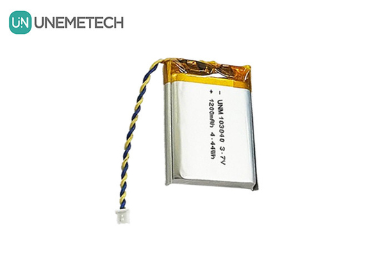 3.7V 리 폴리머 배터리 103040 1200 mAh 의료기기 및 LED 램프