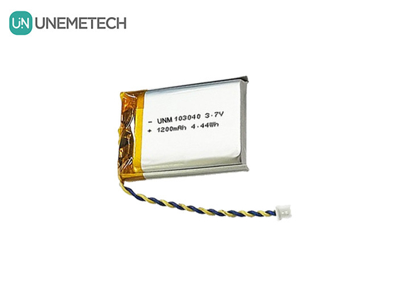 3.7V 리 폴리머 배터리 103040 1200 mAh 의료기기 및 LED 램프