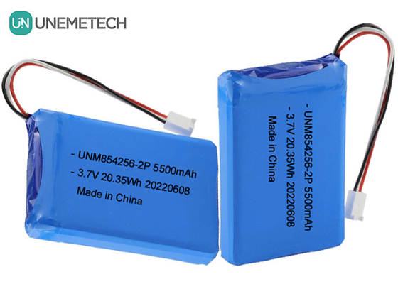 3.7V 리 폴리 재충전 배터리 팩 854256 2P 5500mAh 산업 장비 배터리