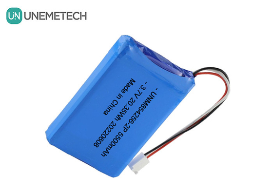 3.7V 리 폴리 재충전 배터리 팩 854256 2P 5500mAh 산업 장비 배터리