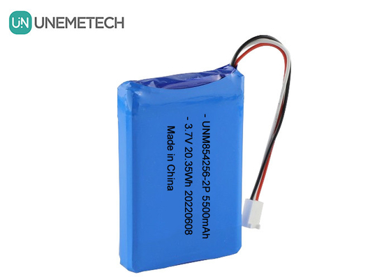 3.7V 리 폴리 재충전 배터리 팩 854256 2P 5500mAh 산업 장비 배터리