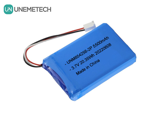 3.7V 리 폴리 재충전 배터리 팩 854256 2P 5500mAh 산업 장비 배터리