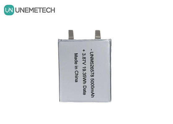 526578 3.87V 고전압 리포 배터리 5000mAh 4.45V 충전 전압