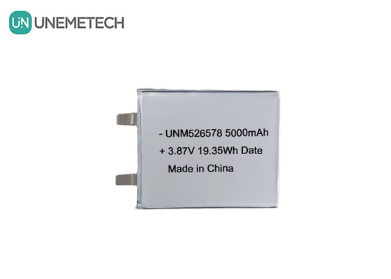 526578 3.87V 고전압 리포 배터리 5000mAh 4.45V 충전 전압