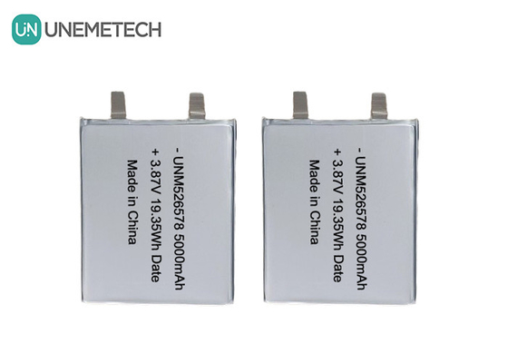 526578 3.87V 고전압 리포 배터리 5000mAh 4.45V 충전 전압