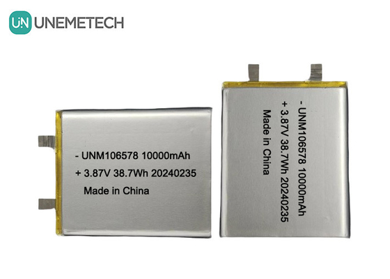 높은 용량 리포 배터리 10000mAh 3.87V 106578 에너지 저장 시스템