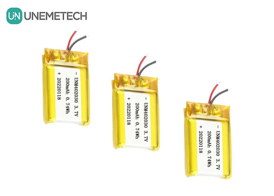 소형 402030 3.7V 200mAh 전자 제품용 리포 배터리