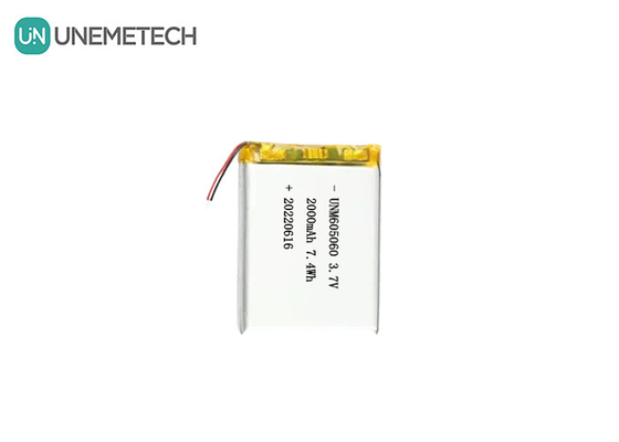 UNEMETECH 605060 2000mAh 폴리머 리?? 배터리 3.7V 미용 기기 재충전 배터리