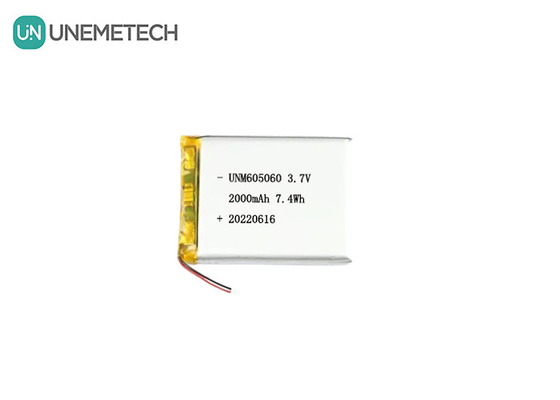 UNEMETECH 605060 2000mAh 폴리머 리?? 배터리 3.7V 미용 기기 재충전 배터리