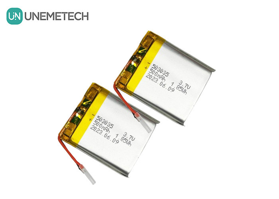 500mAh 리?? 폴리머 배터리 503035 휴대용 전자 장치용 3.7V 리포 재충전 배터리