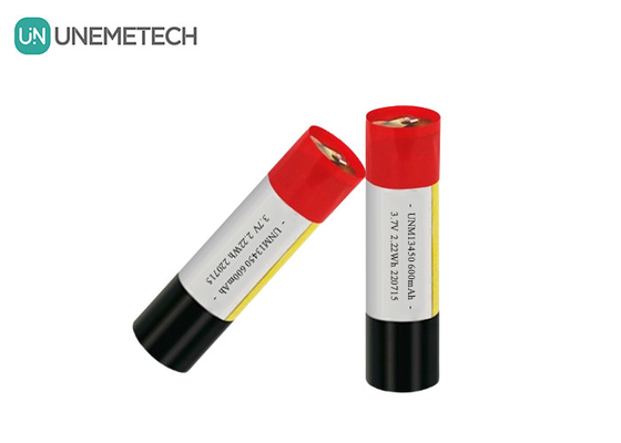 전자 담배용 재충전 가능한 실린더 리포 배터리 13450 3.7V 650mAh