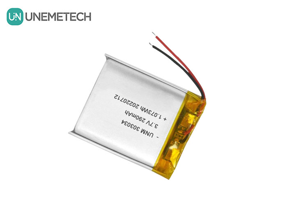 3.7V 290mAh 전기 장난감용 리?? 이온 폴리머 배터리 303034