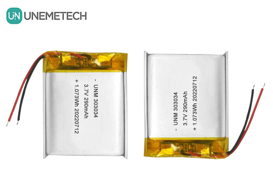 3.7V 290mAh 전기 장난감용 리?? 이온 폴리머 배터리 303034