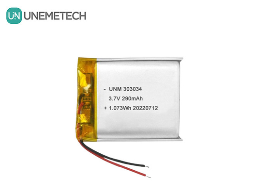 3.7V 290mAh 전기 장난감용 리?? 이온 폴리머 배터리 303034