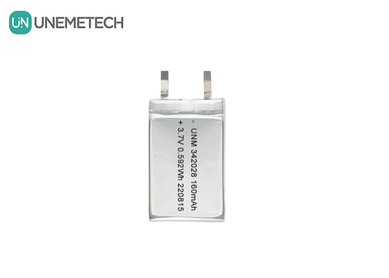블루투스 배터리 160mAh 3.7V 충전 가능한 리?? 폴리머 이온 배터리 342028 추적기
