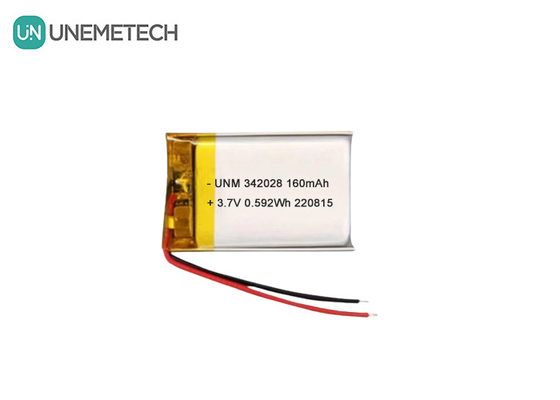 블루투스 배터리 160mAh 3.7V 충전 가능한 리?? 폴리머 이온 배터리 342028 추적기