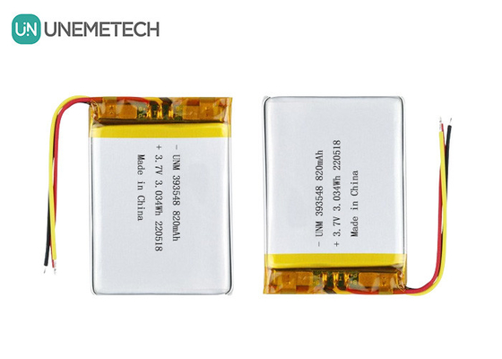 리?? 폴리머 배터리 3.7V 820mAh 393548 전자 유방 펌프용 리포 재충전 배터리