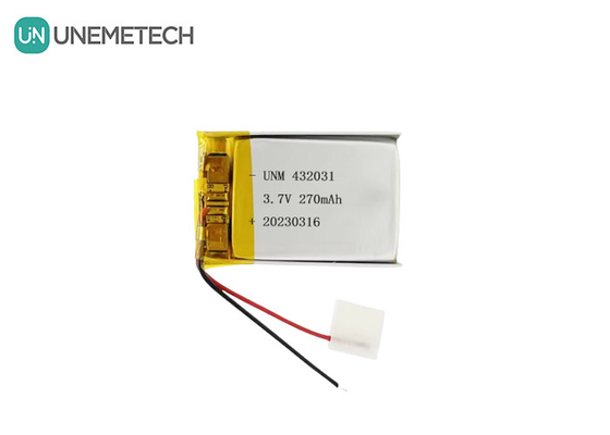 3.7V 270mAh 432031 전자 기기용 리?? 폴리머 배터리