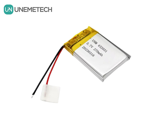 3.7V 270mAh 432031 전자 기기용 리?? 폴리머 배터리