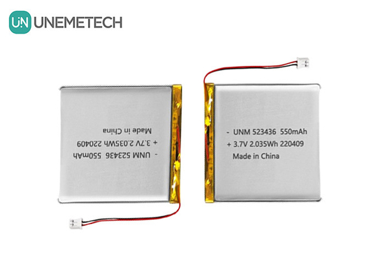리?? 이온 폴리머 배터리 3.7V 550mAh 523436 GPS 추적기용 리 폴리머 배터리