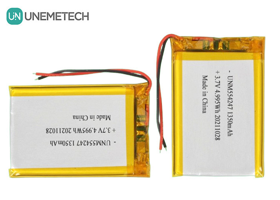 3.7V 1350mAh 리온 폴리머 배터리 팩 554247 미니 드론