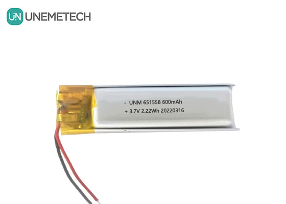 뷰티 &amp; 메이크업 배터리 공급자 600mAh 3.7V 리포 배터리 651558 헤어 제거기