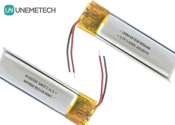 뷰티 &amp; 메이크업 배터리 공급자 600mAh 3.7V 리포 배터리 651558 헤어 제거기
