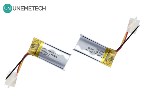3.7V 380mAh 재충전 가능한 리 폴리머 배터리 101330 스마트워치